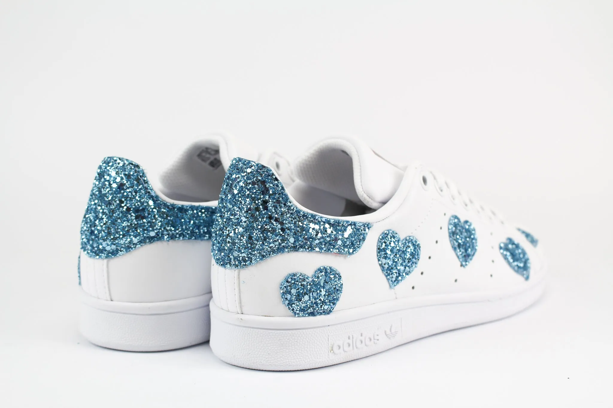 Adidas Stan Smith Cuori Light blu Glitter