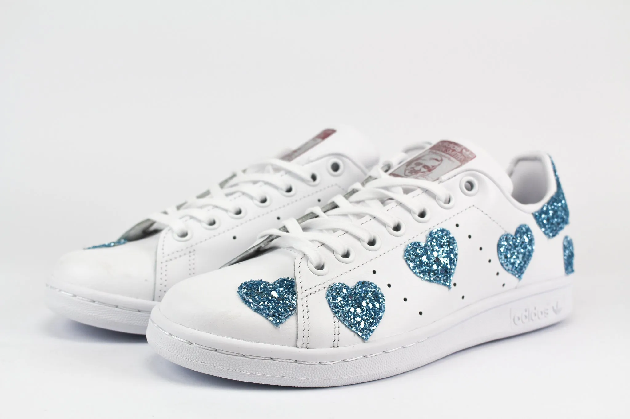 Adidas Stan Smith Cuori Light blu Glitter