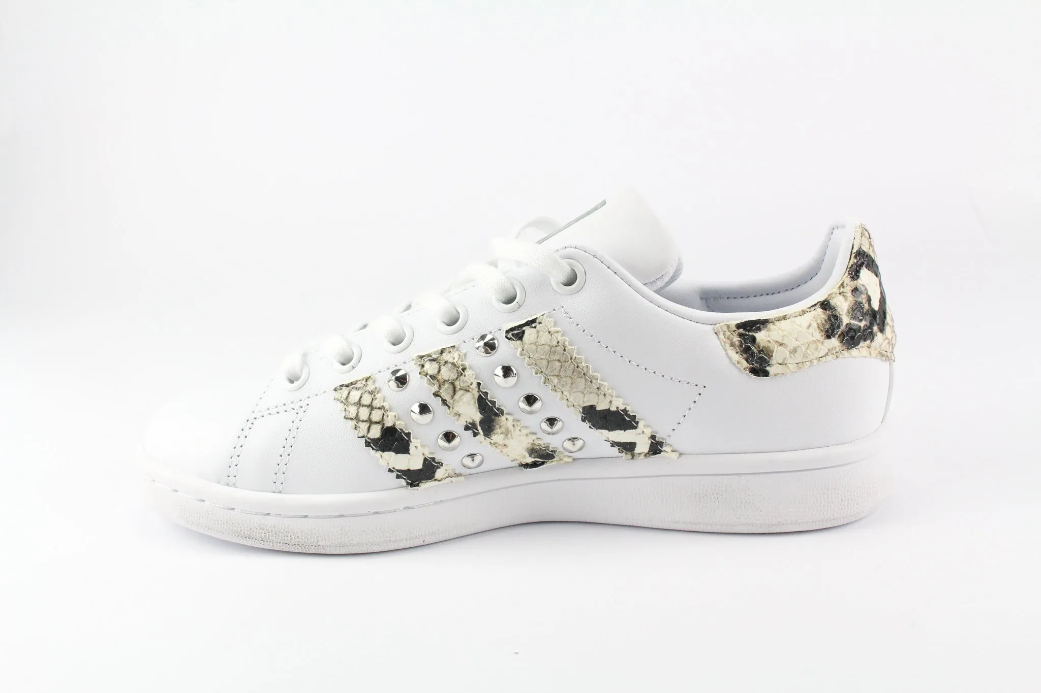 Adidas Stan Smith Pitone & Borchie Argento