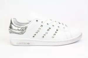 Adidas Stan Smith Silver Glitter Borchie & Cocco Laminato