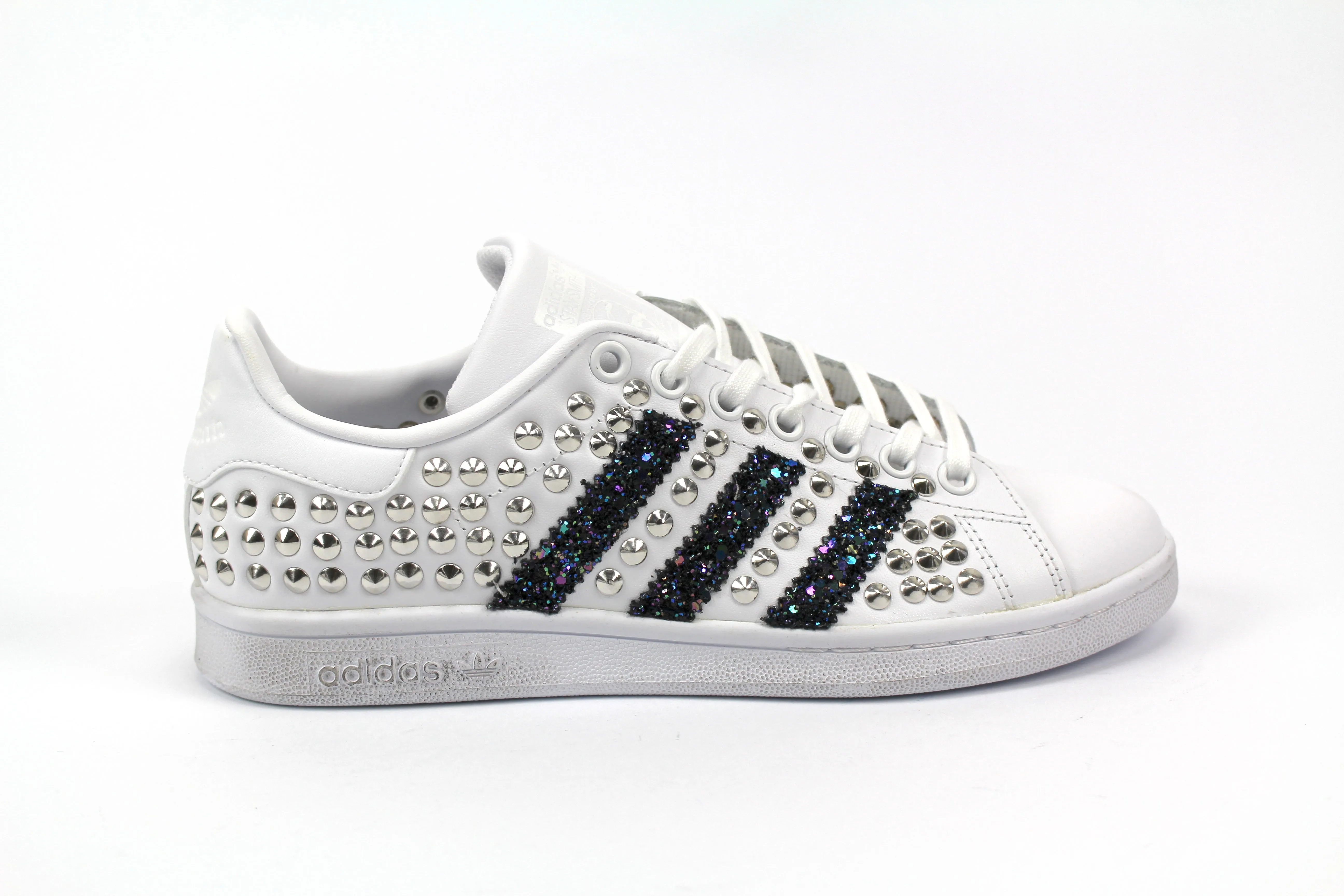 Adidas Stan Smith Total Borchie & Black Iris Glitter