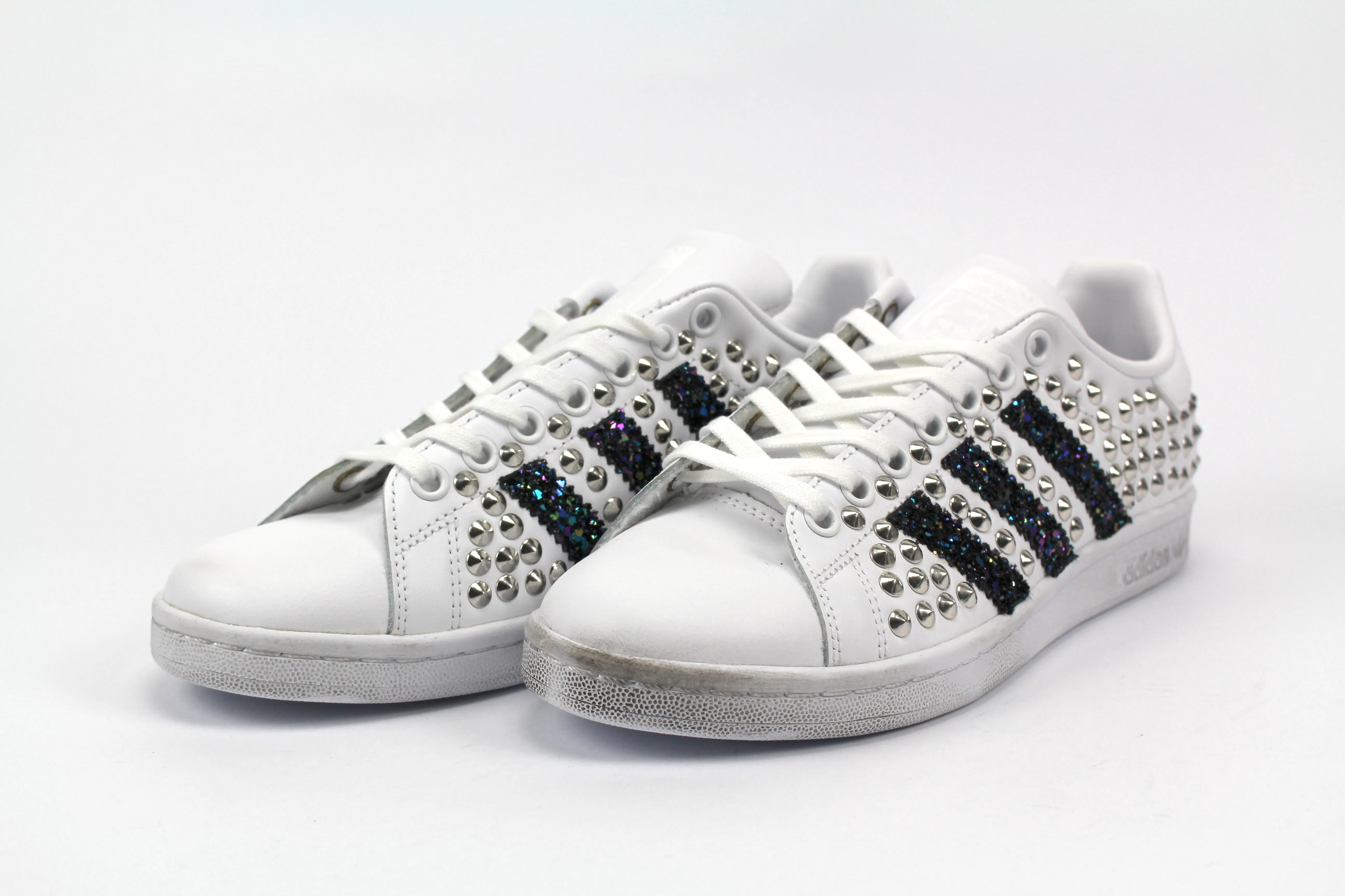 Adidas Stan Smith Total Borchie & Black Iris Glitter