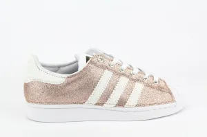 Adidas Superstar Pink & White Glitter