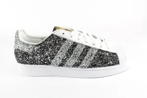 Adidas Superstar Total Glitter BlackSilver&Silver