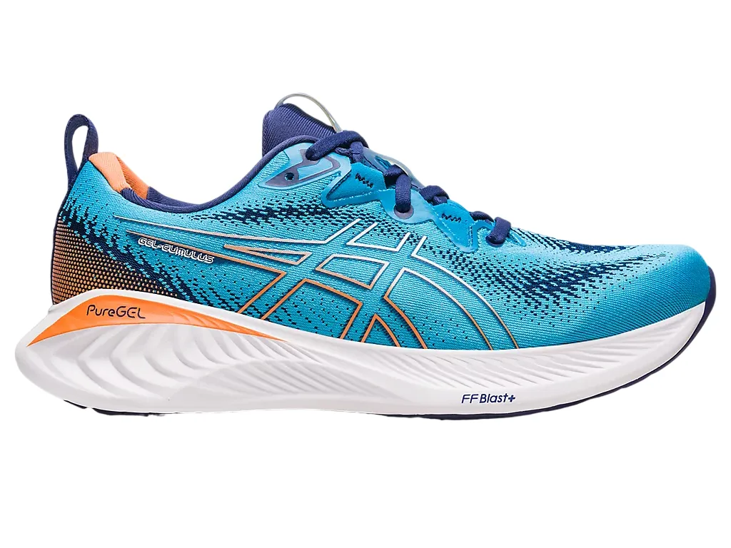 Asics men's running shoe Gel Cumulus 25 1011B621-402 ocean blue orange 