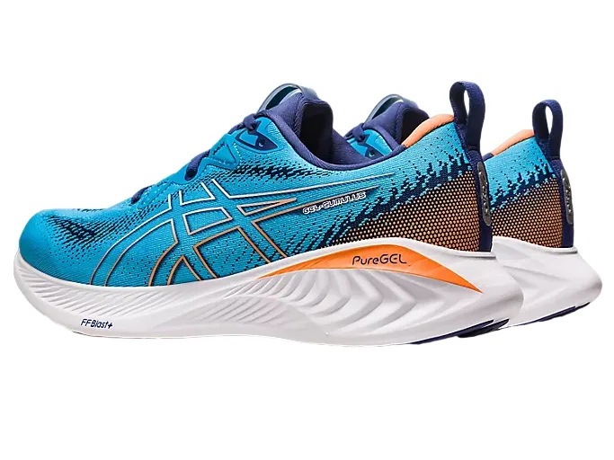 Asics men's running shoe Gel Cumulus 25 1011B621-402 ocean blue orange 