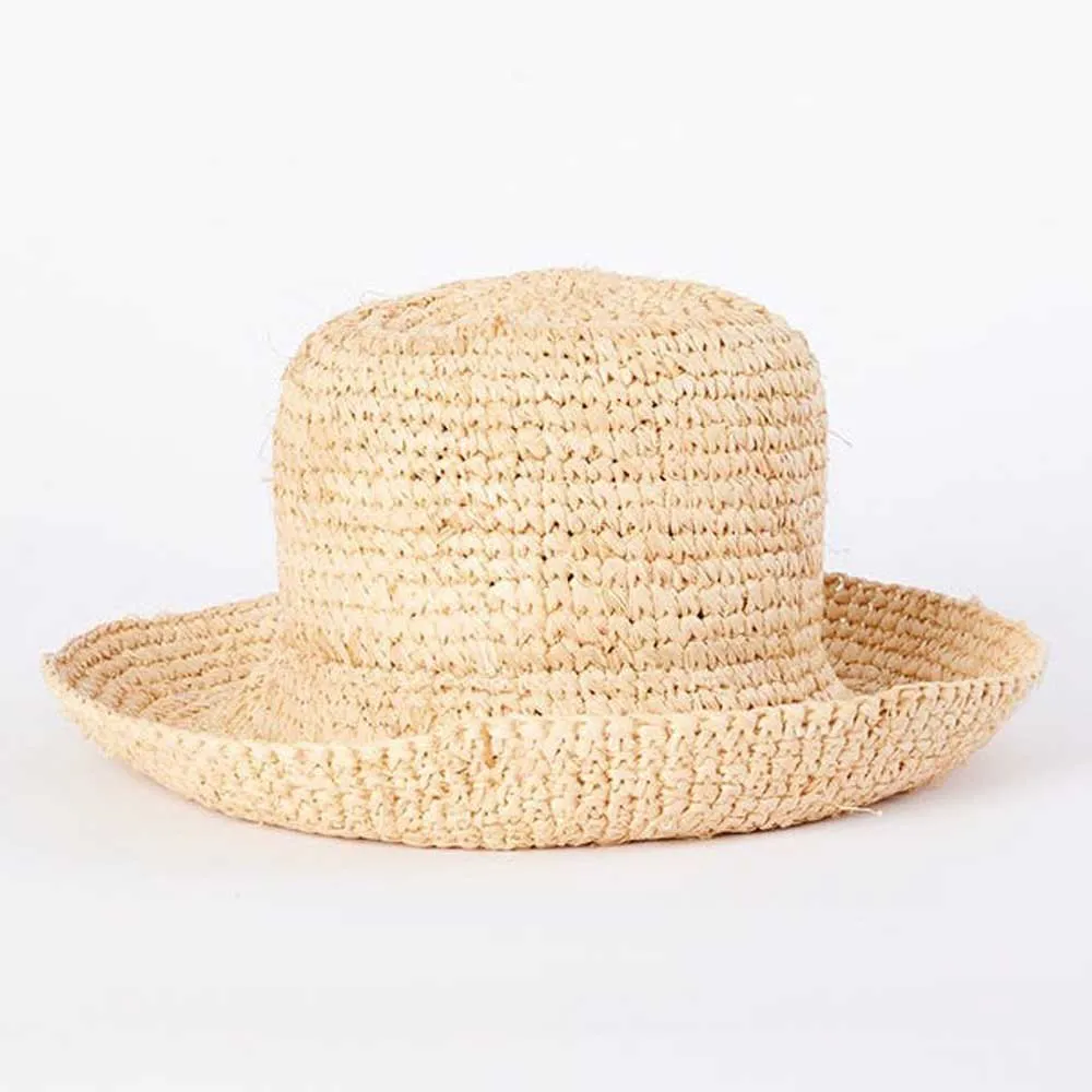 Cappello Rip Curl Crochet Straw Bucket in Paglia