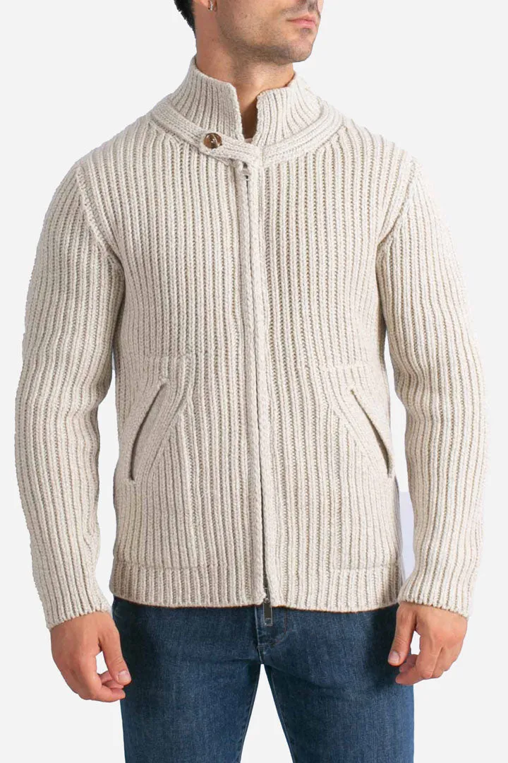 Giacca lamswool beige