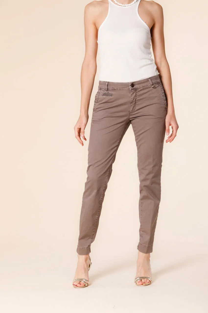 Jaqueline Archivio pantalone chino donna in gabardine curvy