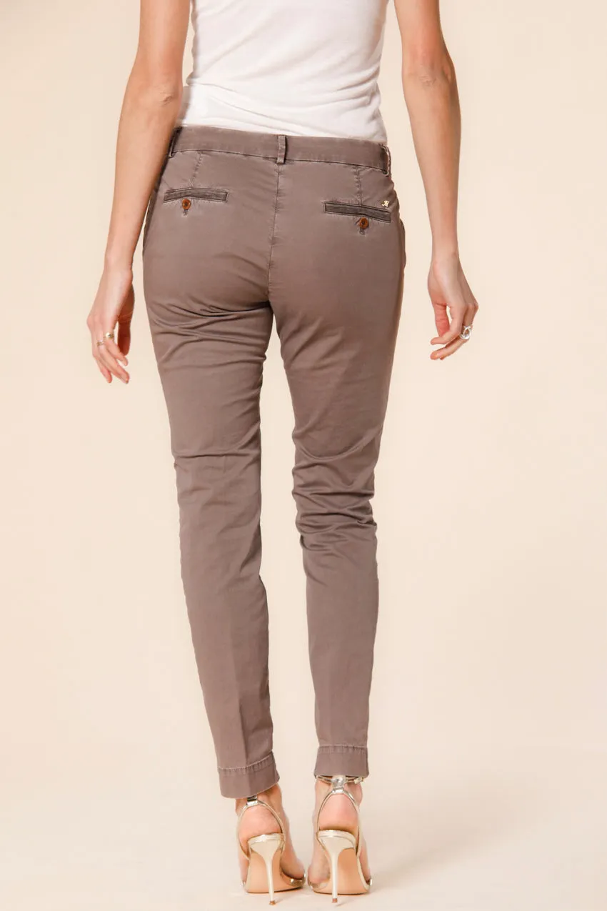 Jaqueline Archivio pantalone chino donna in gabardine curvy