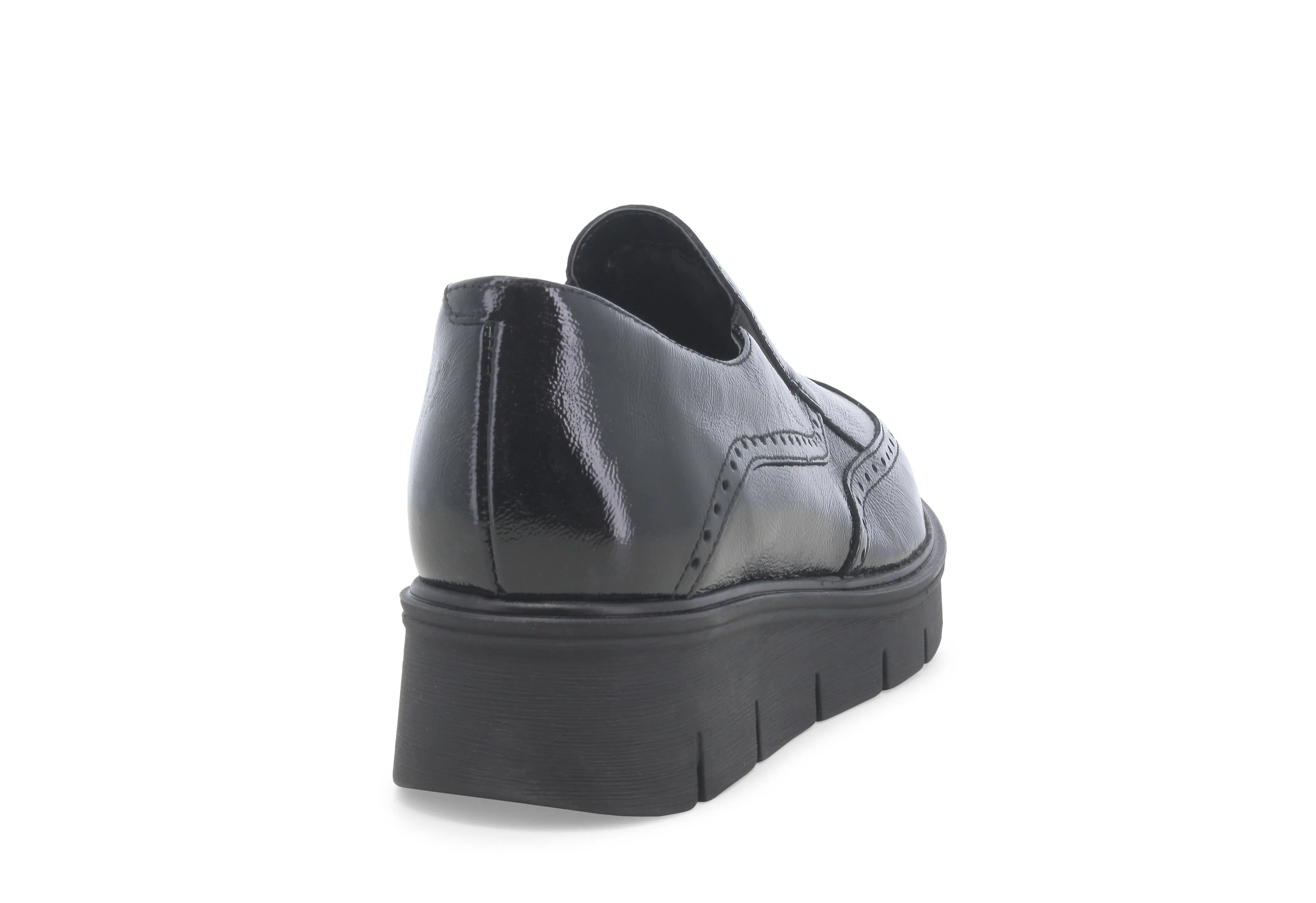 Melluso Donna Scarpe Slip-on 2 Elastici Zeppa Tomaia Vernice