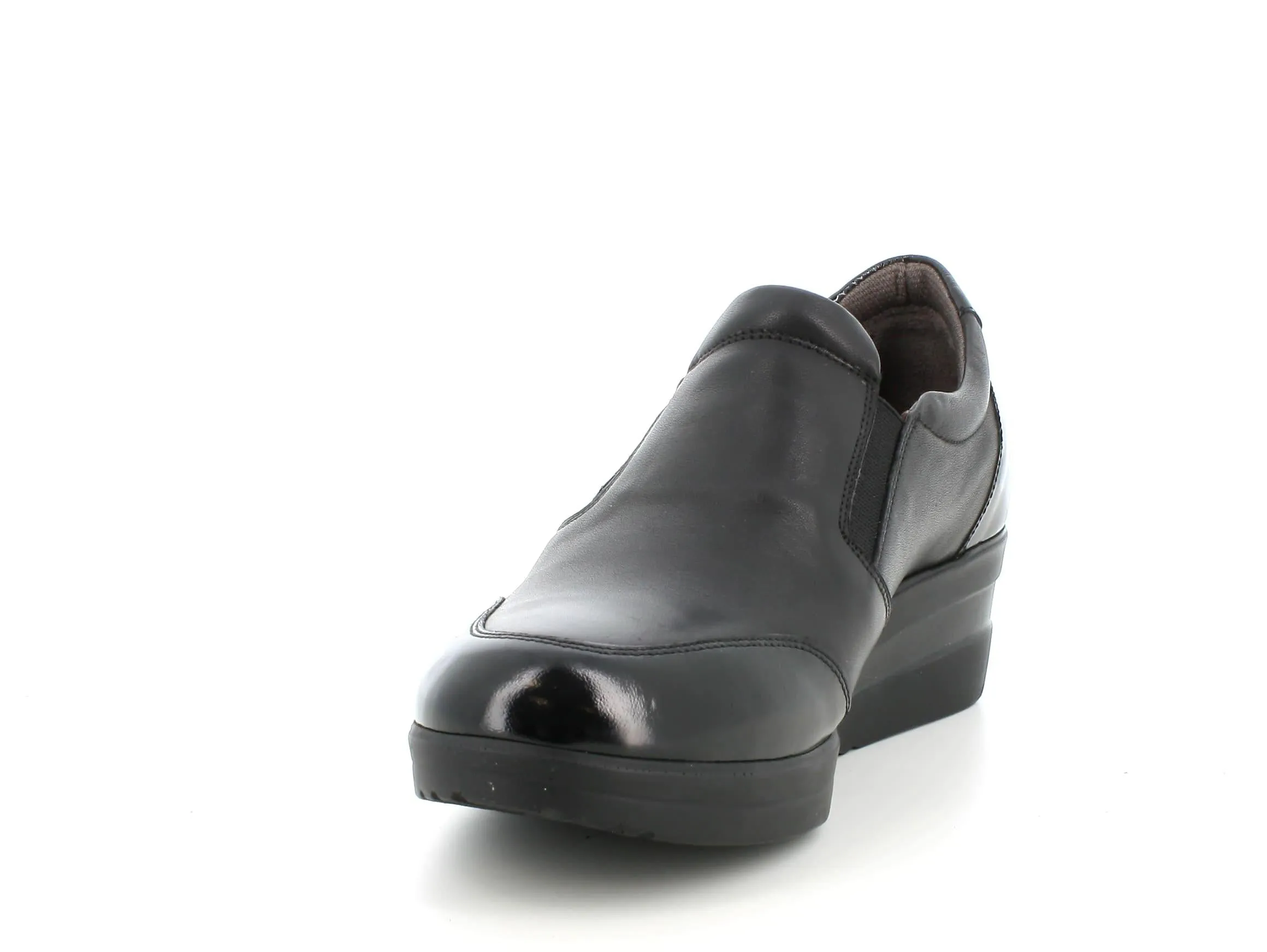 Melluso donna slip on in pelle nera