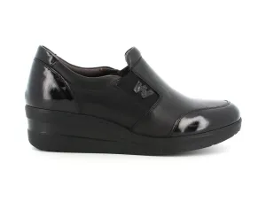 Melluso donna slip on in pelle nera