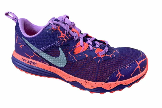 Nike Girls Running Shoe Dual Fusion Trail Lava GS 807623 500 Purple