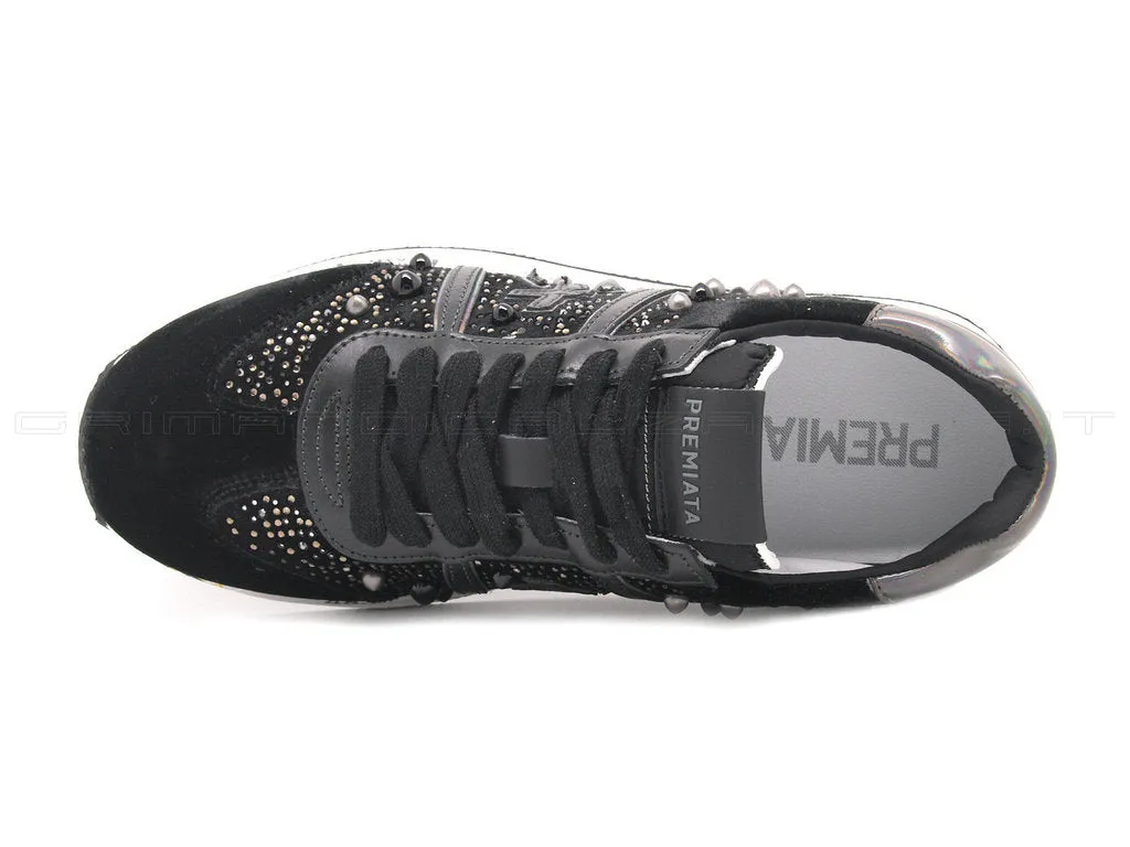 Premiata Conny velluto e microstrass