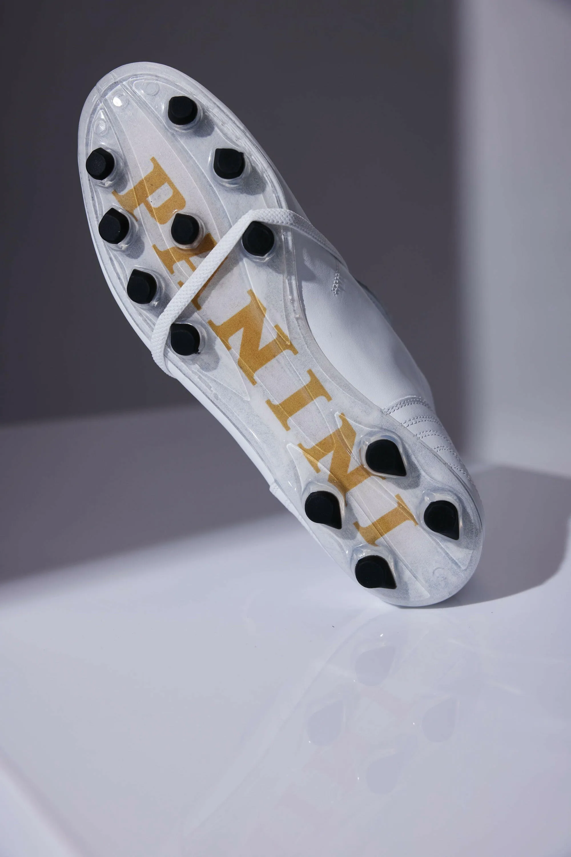 Scarpe da calcio Lazzarini in pelle bianca Limited Edition x Panini