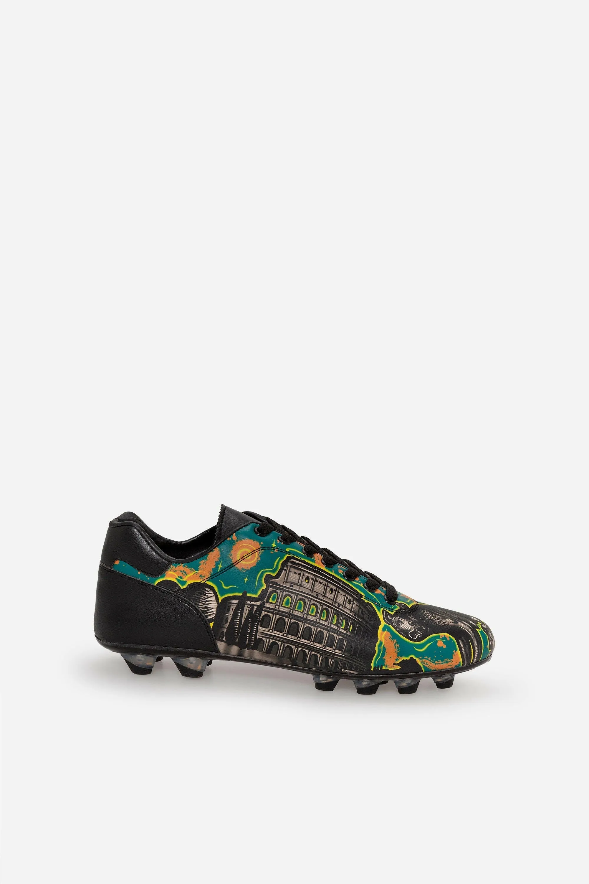 Scarpe da Calcio Lazzarini in pelle nera edizione Limitata Colosseum